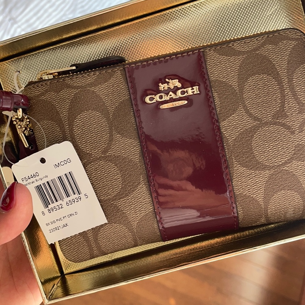 Coach wristlet - new in box with tag